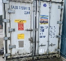 Dirty container number 4 before being cleaned