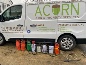 Acorn van with various small chemical cylinders showing